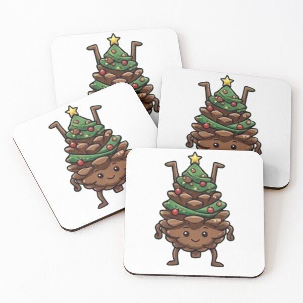 Item preview, Festive Pinecone Handstand Inversion Evergreen Balance designed and sold by moTshiTshi.
