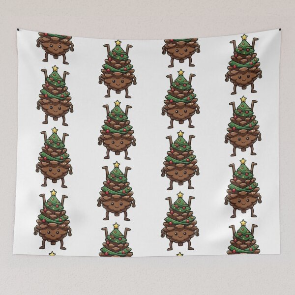 Item preview, Festive Pinecone Handstand Inversion Evergreen Balance designed and sold by moTshiTshi.