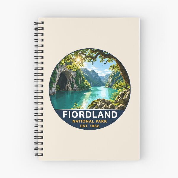 Item preview, Fiordland National Park New Zealand Vintage Fjord & Mountain Landscape designed and sold by Gideon Emmerich.