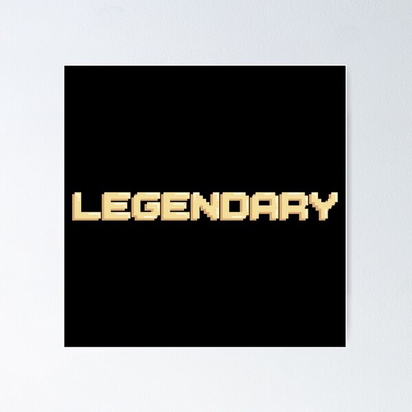 Item preview, Legendary Gaming Quote Pixel Art Decal designed and sold by alexmaushaus.