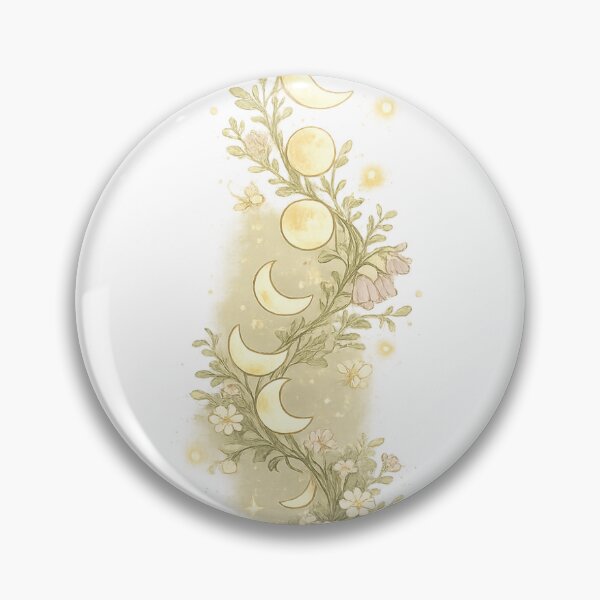 Item preview, Moon Phase Wildflower Vine — Dreamy Botanical Art designed and sold by PratikG24.