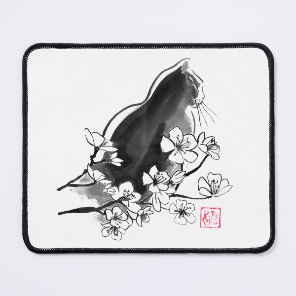 Item preview, cat profile in sakura designed and sold by pechane.
