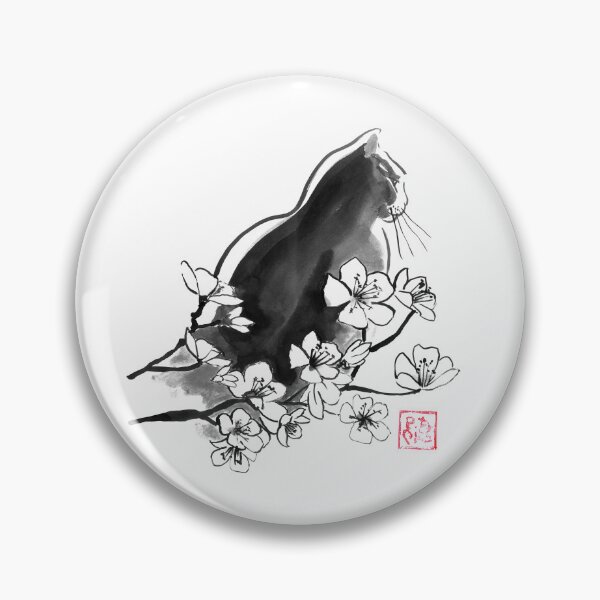 Item preview, cat profile in sakura designed and sold by pechane.