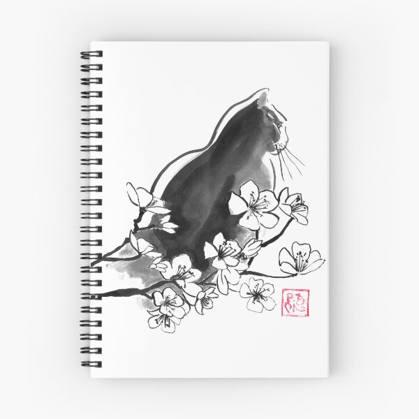 Item preview, cat profile in sakura designed and sold by pechane.