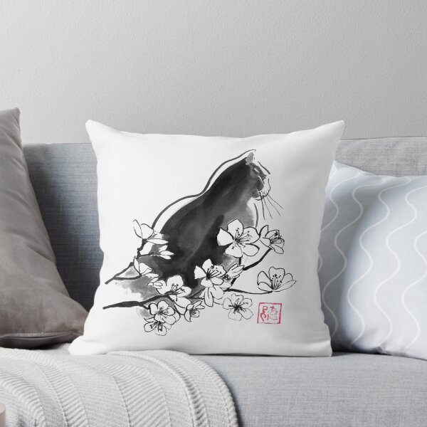 Item preview, cat profile in sakura designed and sold by pechane.