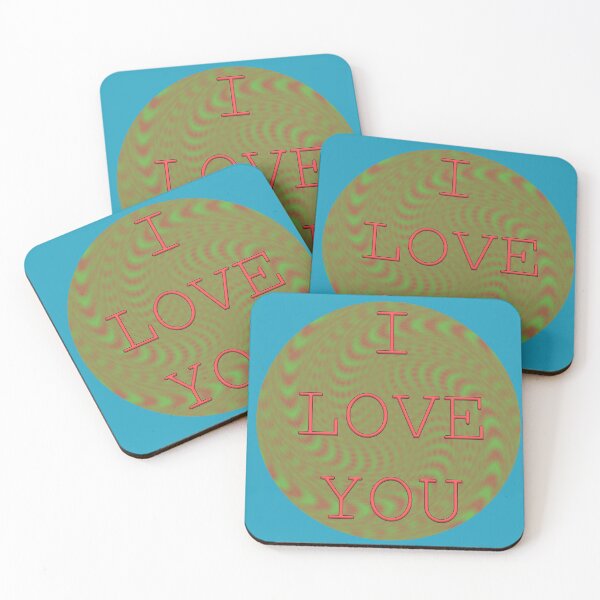 Item preview, I LOVE YOU - light blue designed and sold by Em&Nig.