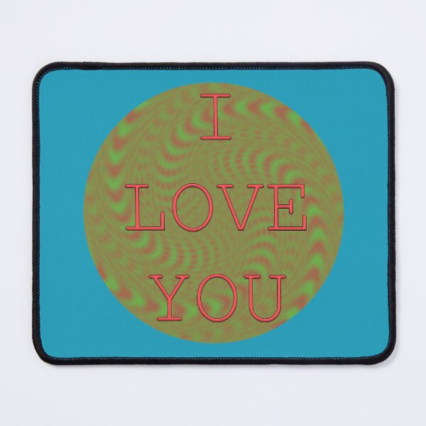 Item preview, I LOVE YOU - light blue designed and sold by Em&Nig.