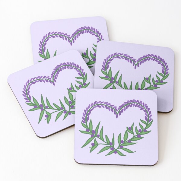 Item preview, Floral Lavender Heart  designed and sold by CamilasPrints.