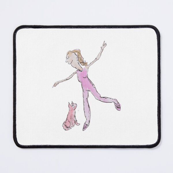 Item preview, Girl dancing with a cat designed and sold by Inky Fingers Illustrations.
