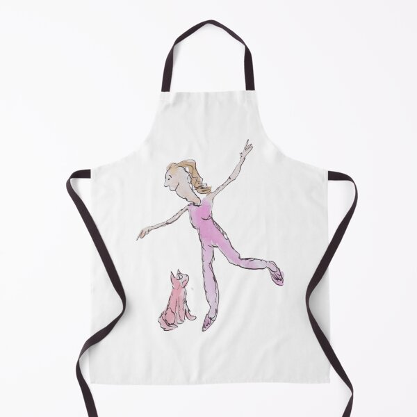 Item preview, Girl dancing with a cat designed and sold by Inky Fingers Illustrations.