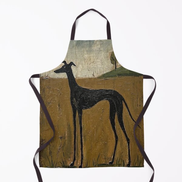 Item preview, Folk art dog on the prairie designed and sold by Coolparrotgirl.