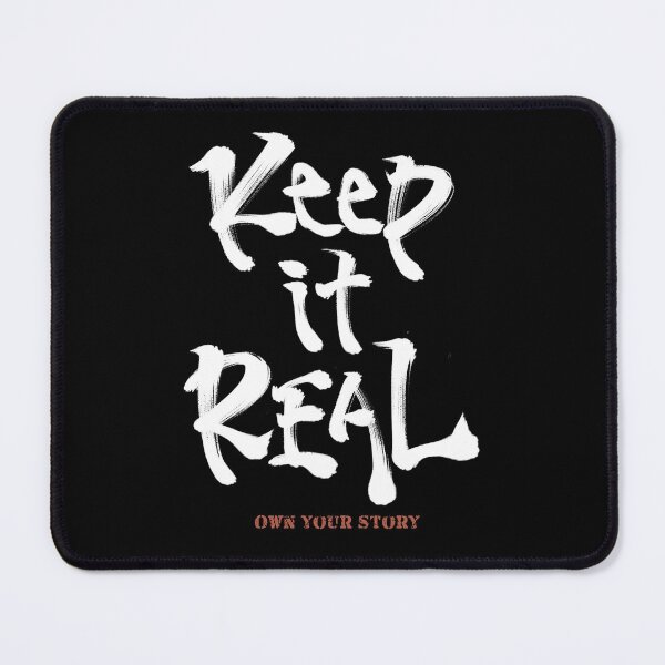 Item preview, Keep It Real - Own Your Story Japanese Calligraphy Typography designed and sold by Necokite.