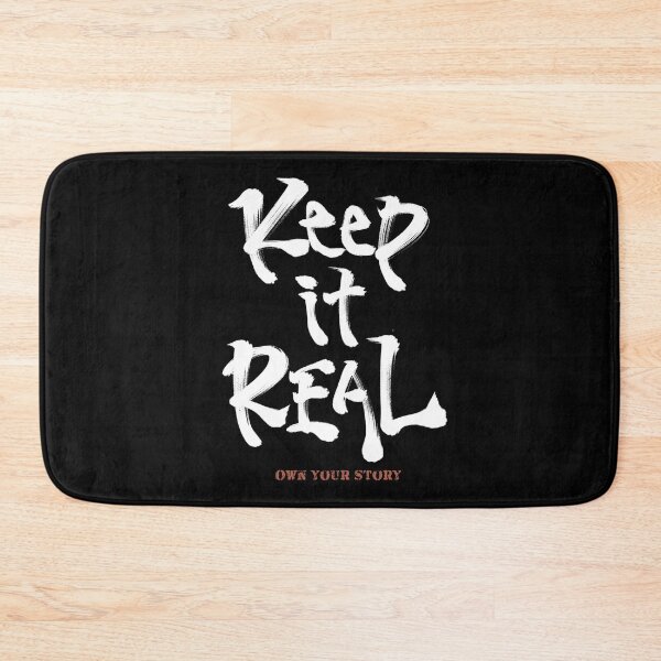 Item preview, Keep It Real - Own Your Story Japanese Calligraphy Typography  designed and sold by Necokite.