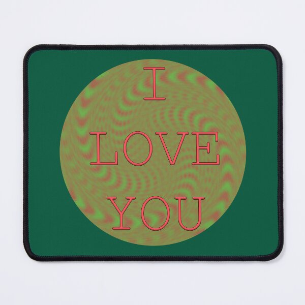 Item preview, I LOVE YOU - Green designed and sold by Em&Nig.