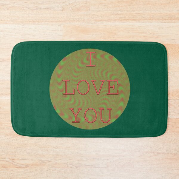 Item preview, I LOVE YOU - Green designed and sold by Em&Nig.