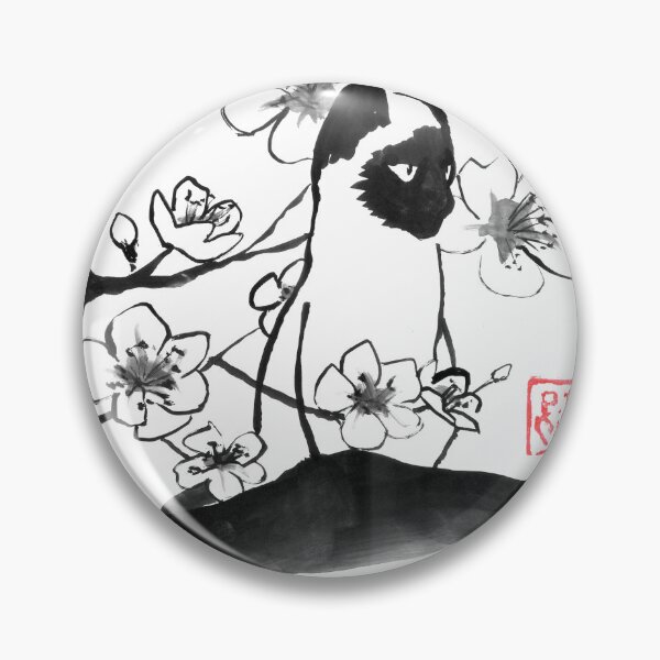 Item preview, Siamese cat in sakura designed and sold by pechane.