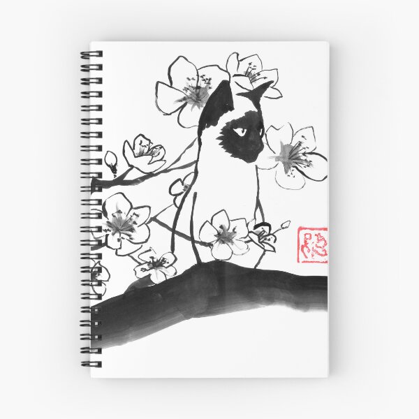 Item preview, Siamese cat in sakura designed and sold by pechane.