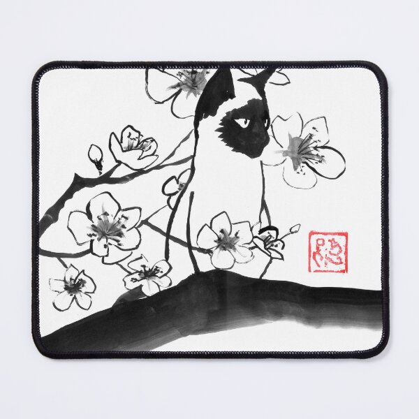 Item preview, Siamese cat in sakura designed and sold by pechane.