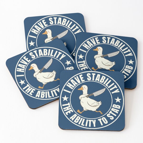 Item preview, I Have Stability The Ability To Stab Funny Duck Knife Pun designed and sold by Stylecombinator.