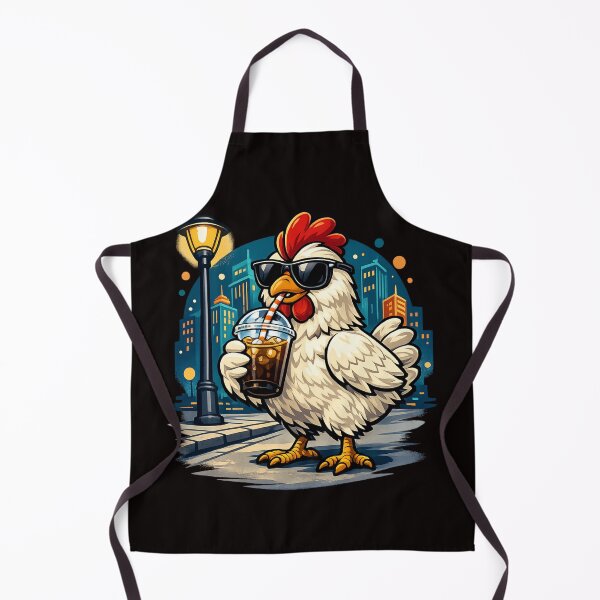 Item preview, Cool Coffee Chicken designed and sold by FrameFlow.