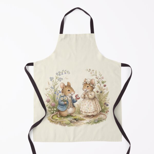 Item preview, Vintage Watercolor Mouse Proposal - Classic Storybook Fairytale Art designed and sold by Pasteltone.