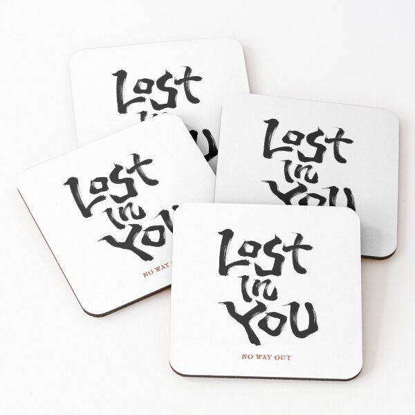 Item preview, Lost In You - No Way Out Japanese Calligraphy Typography designed and sold by Necokite.