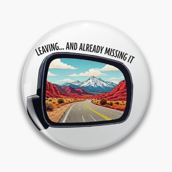 Item preview, Leaving... And Already Missing It Mountain Road Road Trip Vinyl Sticker Design designed and sold by GabeMountainArt.