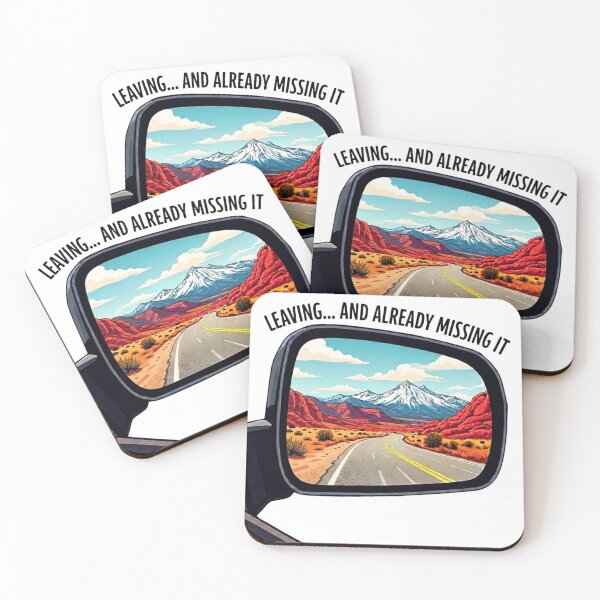 Item preview, Leaving... And Already Missing It Mountain Road Road Trip Vinyl Sticker Design designed and sold by GabeMountainArt.