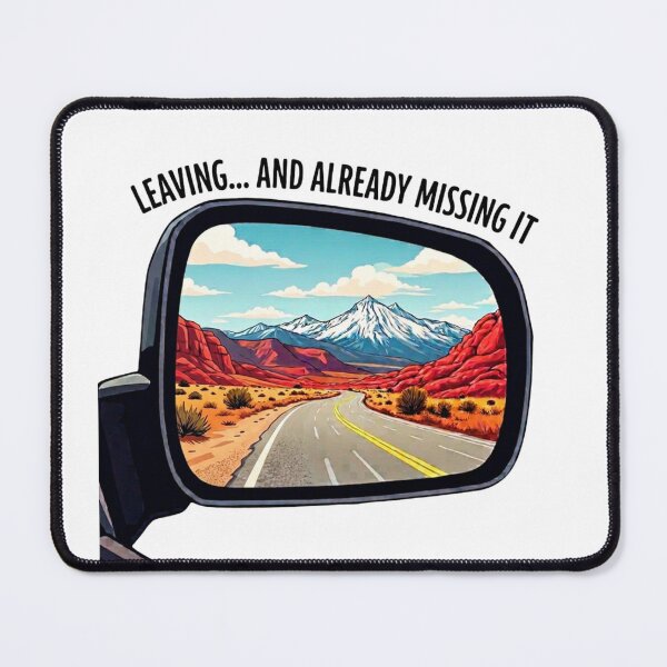 Item preview, Leaving... And Already Missing It Mountain Road Road Trip Vinyl Sticker Design designed and sold by GabeMountainArt.