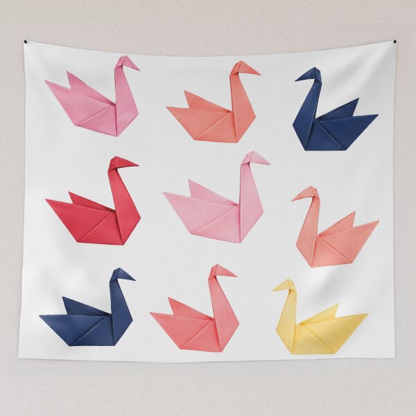 Item preview, Bright Origami Swans  designed and sold by Ellie&CharChar&Evy.