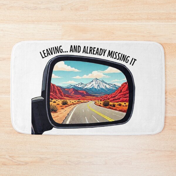 Item preview, Leaving... And Already Missing It Mountain Road Road Trip Vinyl Sticker Design designed and sold by GabeMountainArt.
