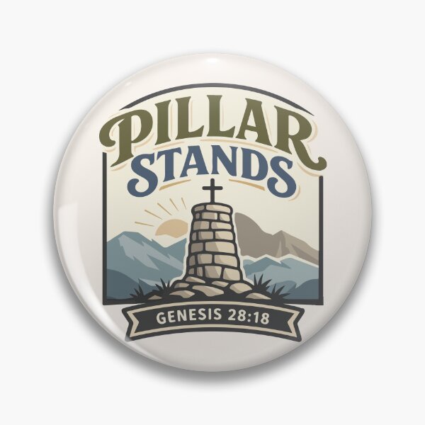 Item preview, Pillar Stands Christian Memorial – Genesis 28:18 Bible Verse designed and sold by stylishdzign.