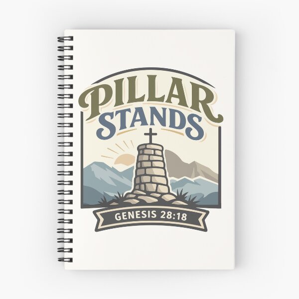 Item preview, Pillar Stands Christian Memorial – Genesis 28:18 Bible Verse designed and sold by stylishdzign.