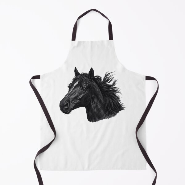 Item preview, horse head design, black horse designed and sold by Kirei-Lily.
