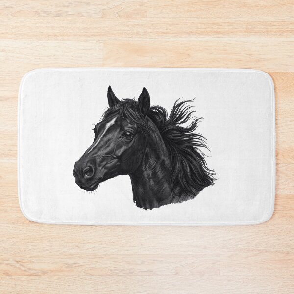 Item preview, horse head design, black horse designed and sold by Kirei-Lily.
