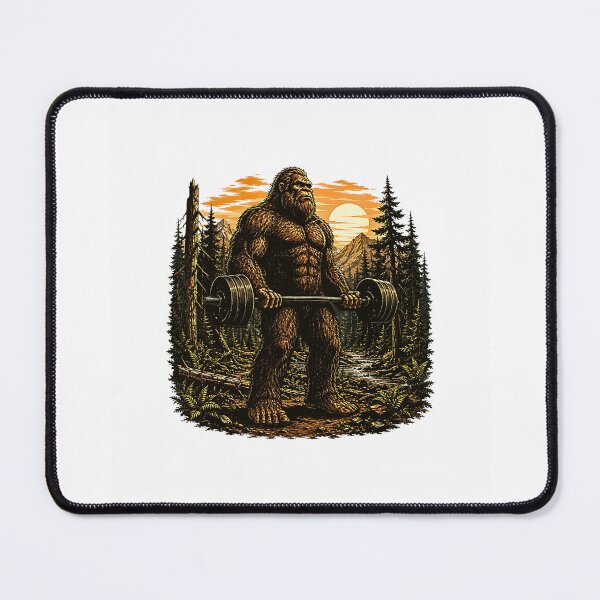 Item preview, Bigfoot Powerlifting Sasquatch Deadlift Gym Bodybuilding Vintage Design designed and sold by Rahamkshop.