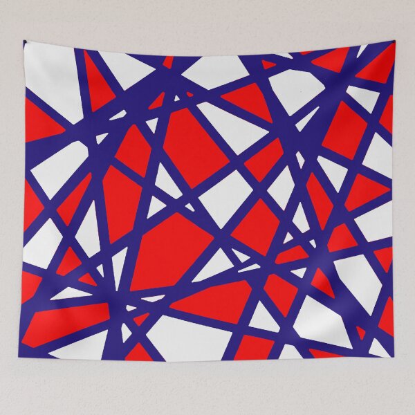 Item preview, Minimalist Red Abstract Geometric Lines Graphic designed and sold by taiche.