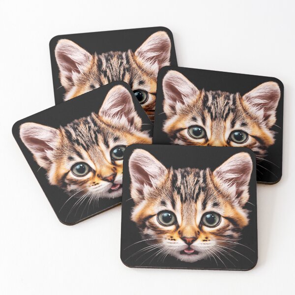Item preview, kitten face designed and sold by Kirei-Lily.