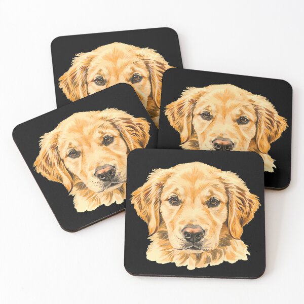Item preview, Golden retriever watercolor look designed and sold by Kirei-Lily.