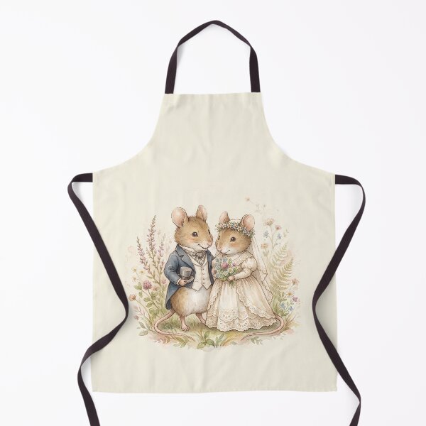 Item preview, Vintage Watercolor Mouse Wedding - Classic Storybook Fairytale Art designed and sold by Pasteltone.
