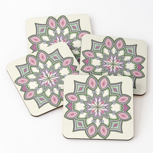 Item preview, Pastel Mandala Flower designed and sold by Dancingrabbit Studio.