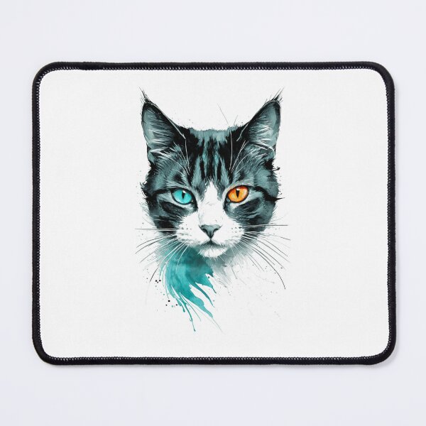 Item preview, Mystic Heterochromia Black Cat Portrait designed and sold by LONE SPIRIT CO..
