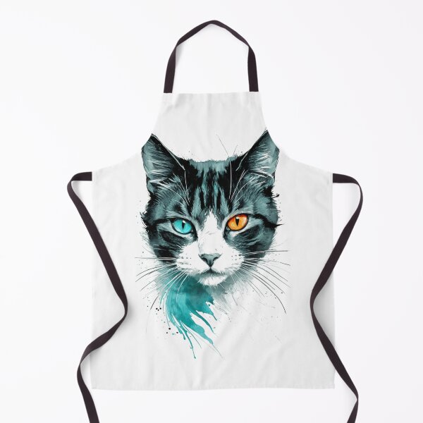 Item preview, Mystic Heterochromia Black Cat Portrait designed and sold by LONE SPIRIT CO..