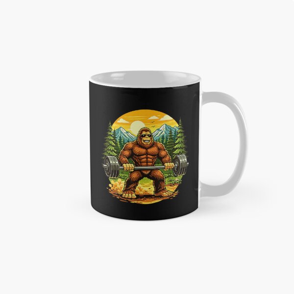 Item preview, Bigfoot Powerlifting Sasquatch Deadlift Gym Bodybuilding Vintage Design designed and sold by Rahamkshop.