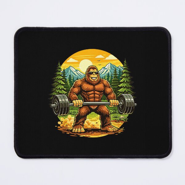Item preview, Bigfoot Powerlifting Sasquatch Deadlift Gym Bodybuilding Vintage Design designed and sold by Rahamkshop.