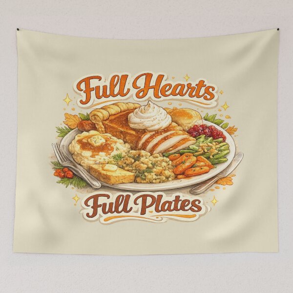 Item preview, Full Hearts Full Plates designed and sold by Someone Thinks It's Funny.