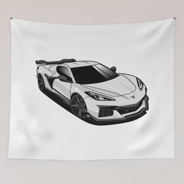 Item preview, Chevrolet Corvette Z06 white designed and sold by vektoranda.