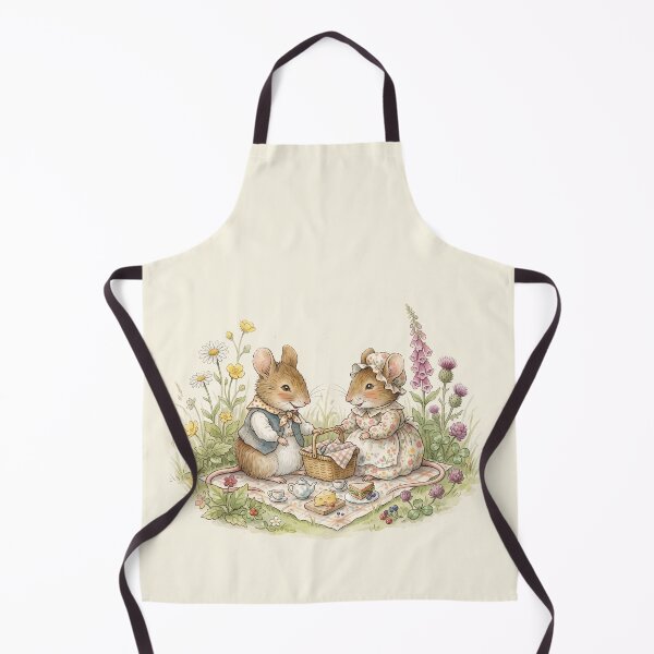 Item preview, Vintage Watercolor Mice Picnic - Classic Storybook Cottagecore Art designed and sold by Pasteltone.