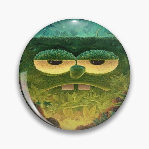 Item preview, Grumpy Forest Spirit – Psychedelic Green Creature designed and sold by RAYBIL.