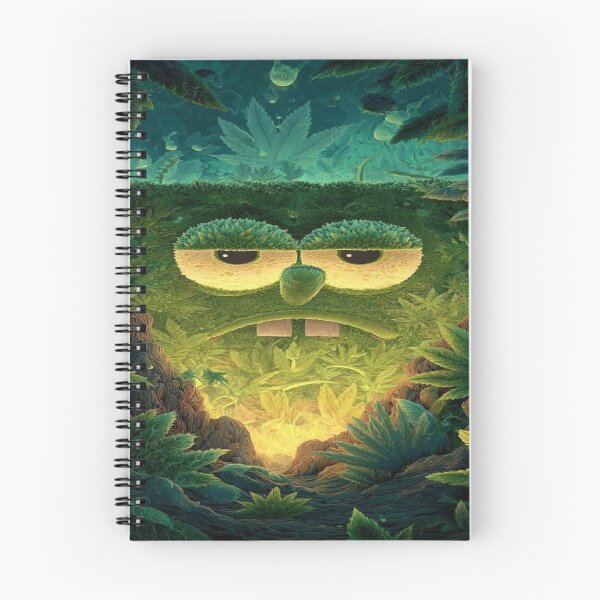 Item preview, Grumpy Forest Spirit – Psychedelic Green Creature designed and sold by RAYBIL.
